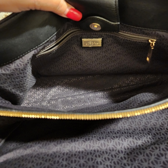 LOUIS QUATORZE Black Leather Satchel with Strap EUC - Picture 9 of 16